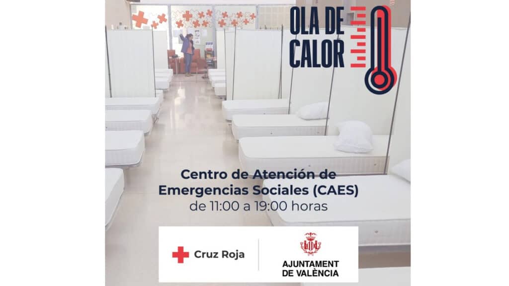 Valencia habilita el Centro de Emergencias Sociales como refugio climático para personas sin hogar.