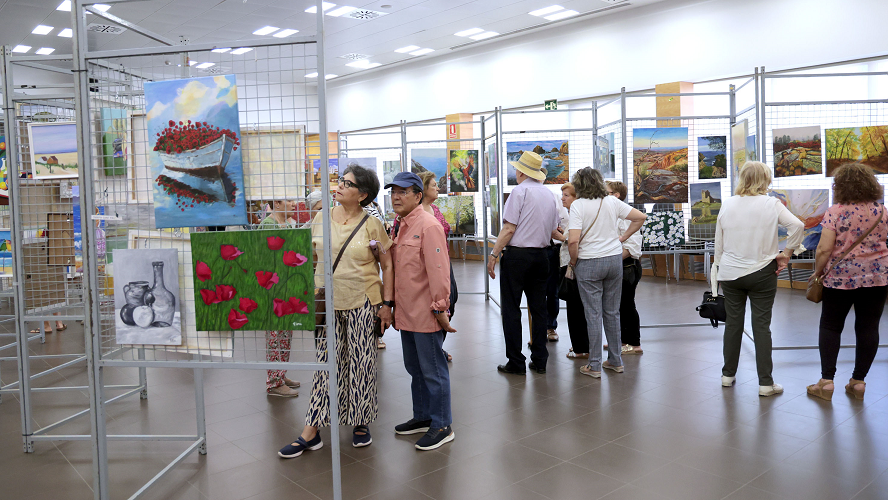 Jubiocio acoge una exposición que demuestra que la creatividad no se jubila