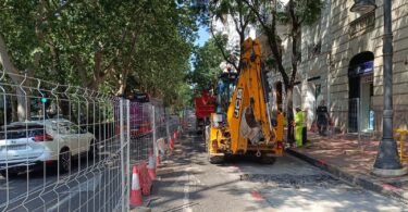 renovación del colector de la Gran Vía Marqués del Turia