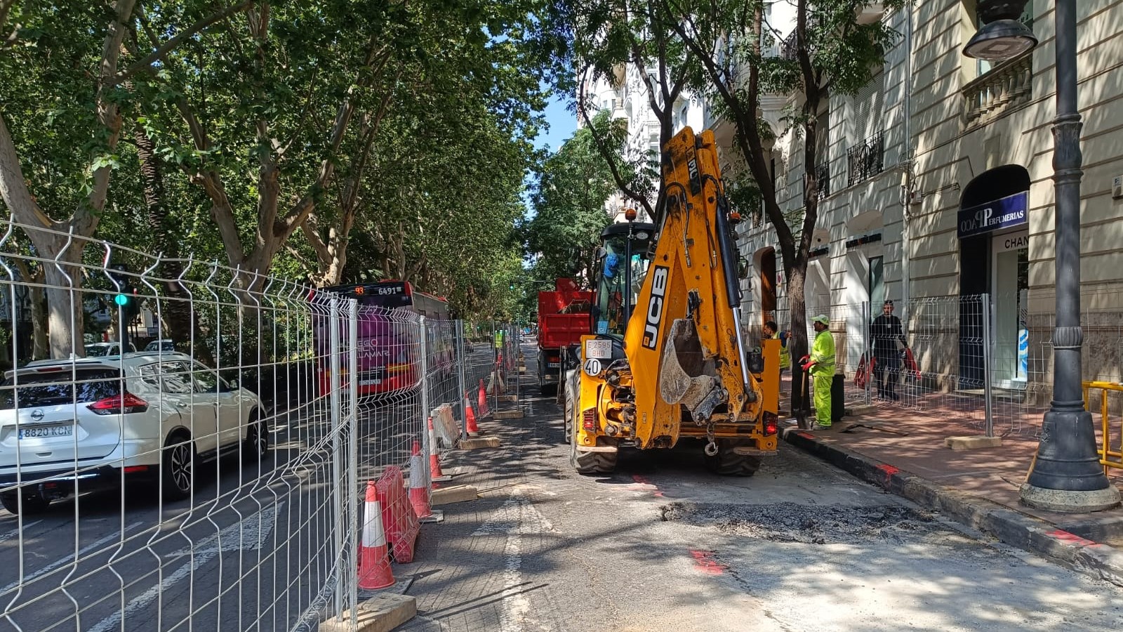 renovación del colector de la Gran Vía Marqués del Turia