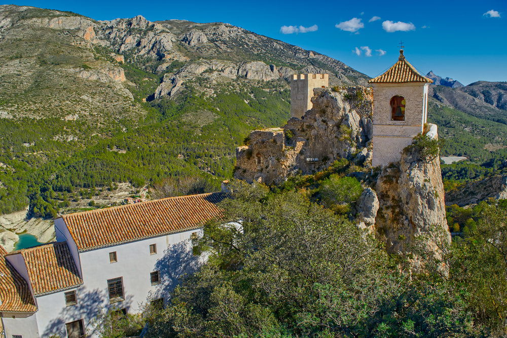 Guadalest Castle (El Castell de Guadalest) in Alicante, Spain