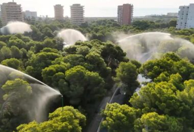 cañones de agua de la Devesa