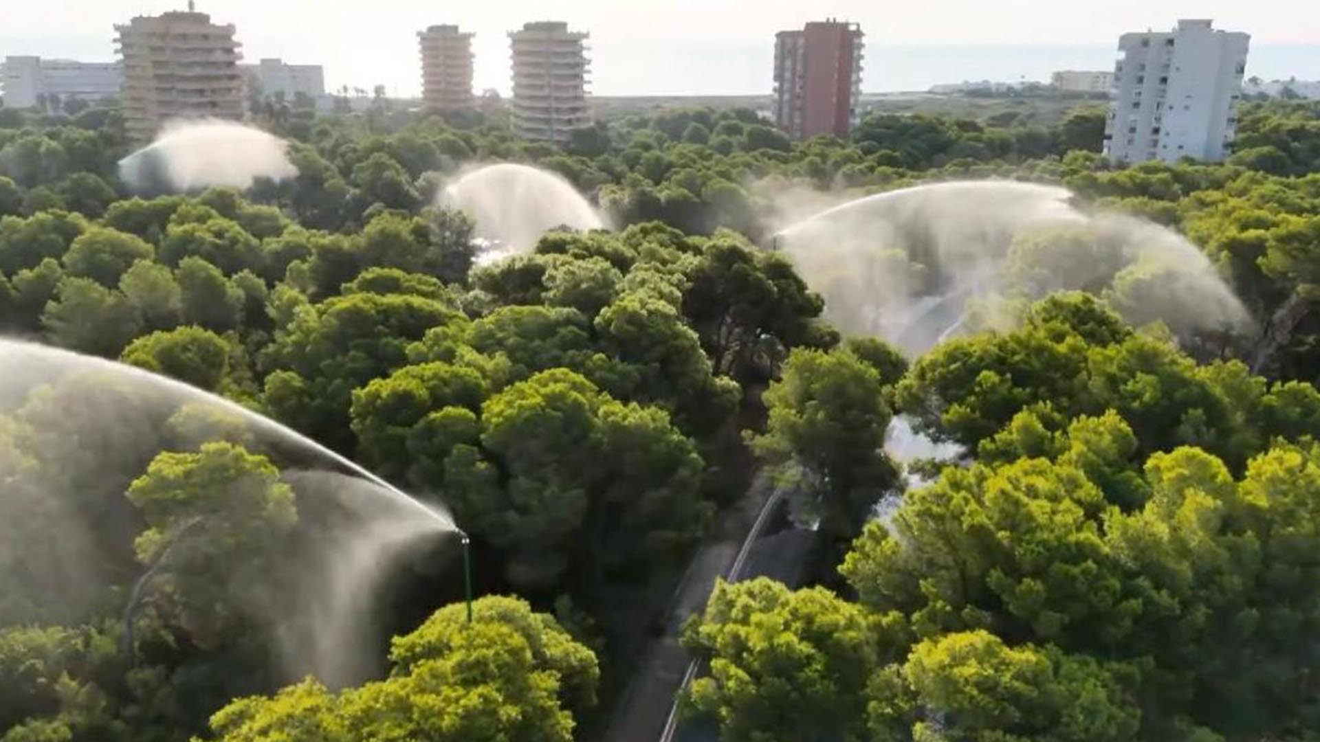 cañones de agua de la Devesa